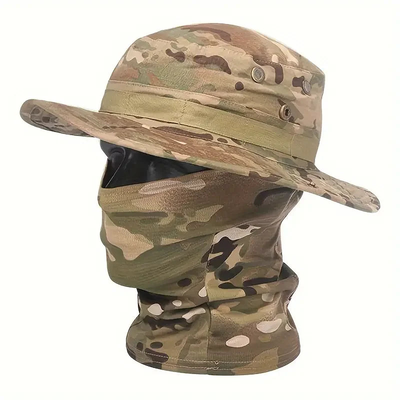 Camouflage Boonie Outdoor Hunting Hat with Wide Brim Protection