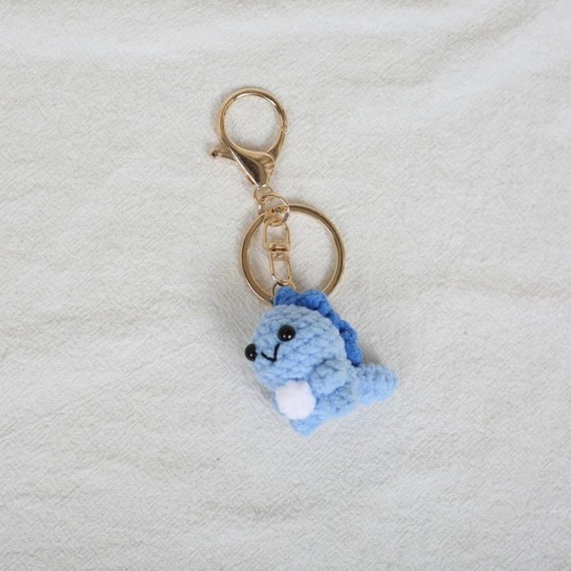 Mini Animal Crochet Keychain Cute Knitted Doll Keyring
