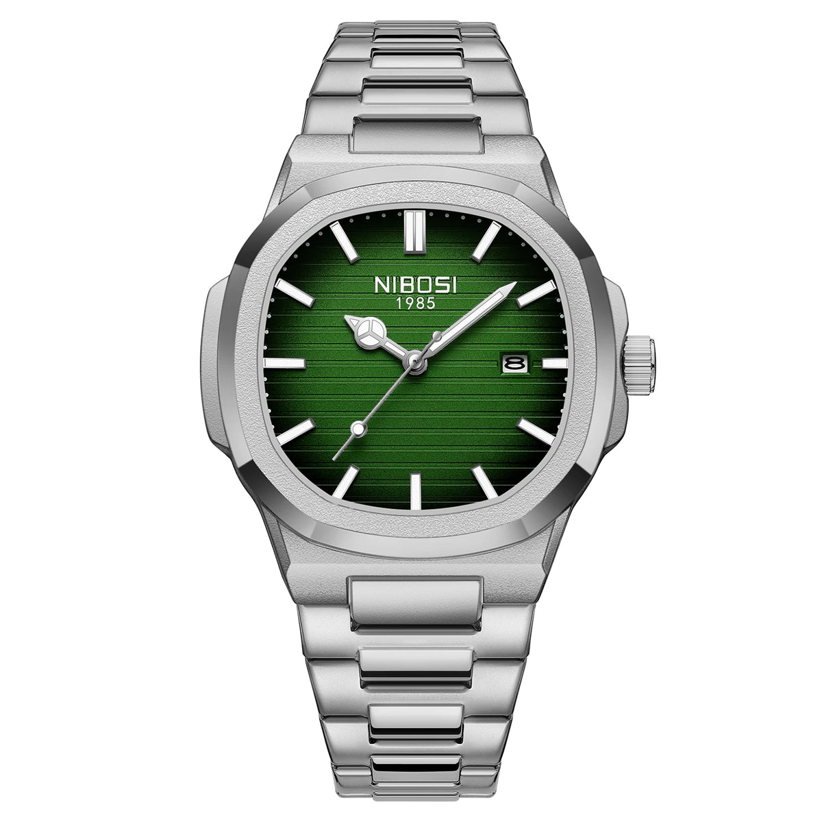 NIBOSI Men Watches Analog Quartz Stainless Steel Military Watches for Men Waterproof Auto Date Wrist Watch Relogio Masculino
