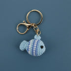 Cute Crochet Stingray Keychain Marine Fish Bag Charm