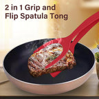 2-in-1 Grip Flip Spatula Clamp – Non-Stick Kitchen Turner Tool