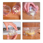 Manual Multifunctional Garlic Crusher – Rolling Garlic Press & Chopper