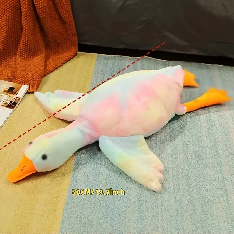Soft Colorful Duck Plush Pet Toy for Dogs and Cats Comfort