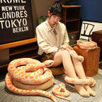 Long Python Snake Plush Toy Soft Stuffed Animal Pillow