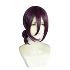 Reze Purple Brown Ponytail Cosplay Wig