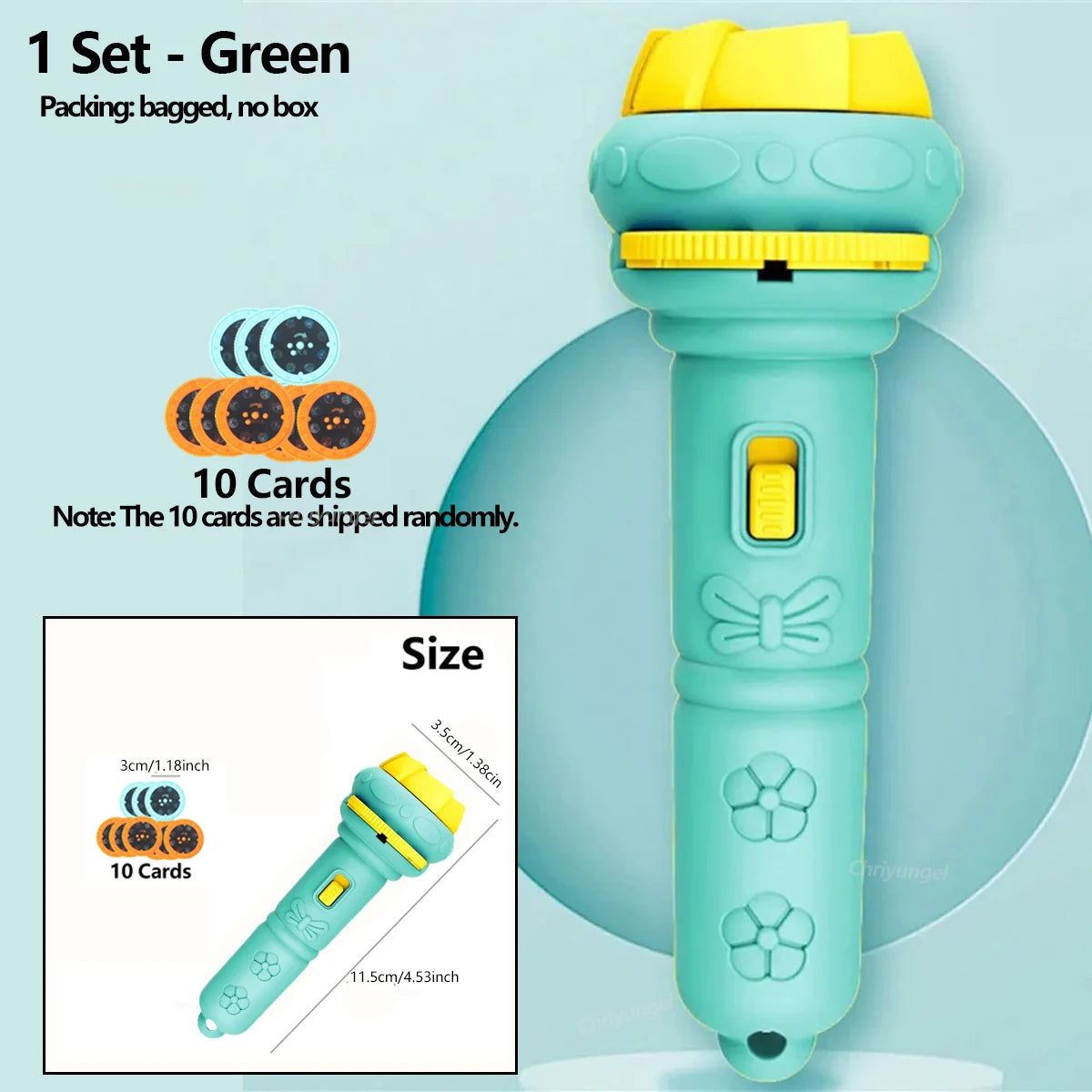 Kids Cartoon Projection Flashlight – Storytelling Projector Toy
