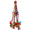 Natural Wood Rope Bird Climbing Toy for Parrots and Small Birds