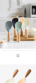Food Grade Silicone Rice Spoon – Heat Resistant Non-Stick Cooking Utensil