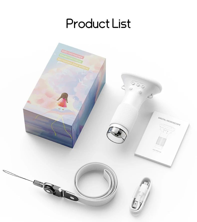 Kids 1000X Digital Microscope with LED Photo & Video Function