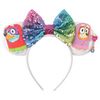 Sequin Mouse Ears Bow Headband for Women & Girls