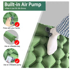 Ultralight Inflatable Camping Sleeping Pad with Built-In Pump & Pillow for Hiking