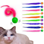 Bouncing Worm Cat Ball Toy for Interactive Indoor Chasing Play