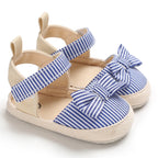 Summer Girl Baby Casual Sandals Soft Sole Comfortable Lightweight Walking Shoes Bow Canvas Baby Shoes