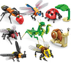 Creative Insect Building Blocks Animal Model Toy Set for Kids