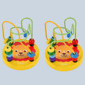 Colorful Wooden Bead Maze Roller Coaster Educational Toy for Toddlers