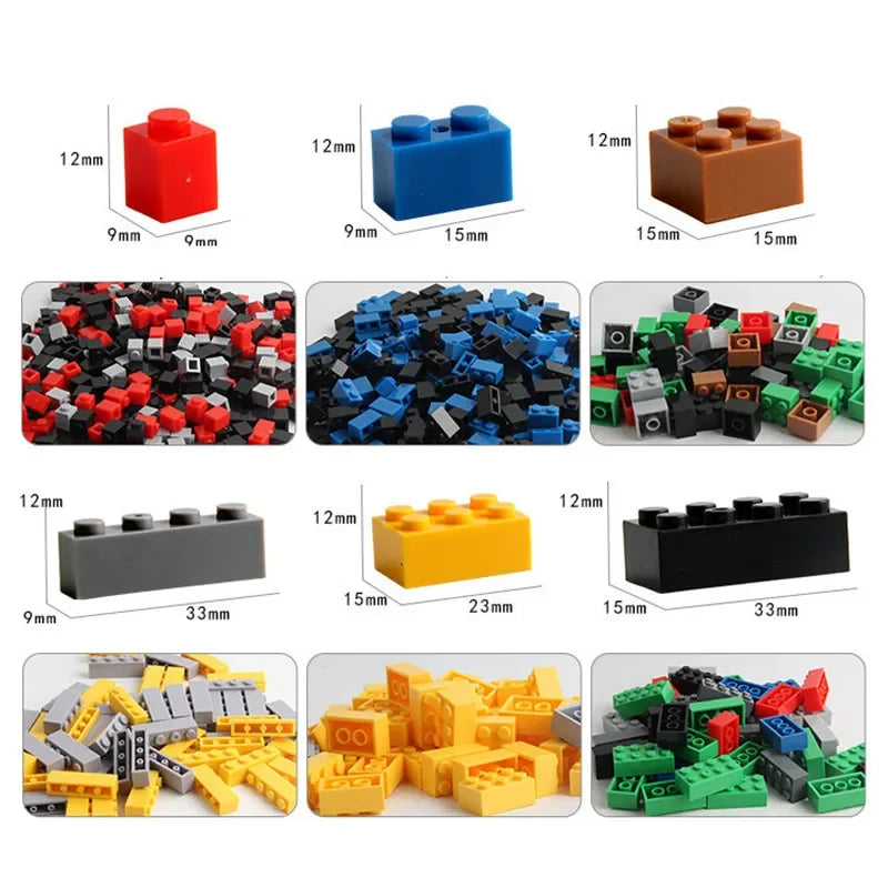 Random DIY Creative Building Blocks Bulk Set Urban Classic Building Blocks Assembled Birthday Gift Children's Educational Toys