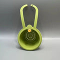 Press Type Drain Basket Food Strainer and Sink Organizer for Kitchen