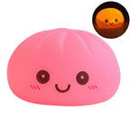 Simulation Dumplin Toy Night Light Soft Dumplings Soft Cute Steamer Birthday Gift Prank Props Colorful Dumping Toy Squishy Gifts