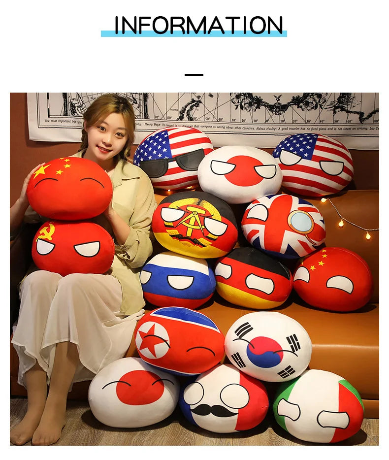 Countryball Plush Pendant Toy