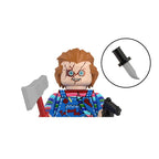 Novel Horrible Movie Halloween Pumpkin Witch Nun Vampire Zombies Building Blocks Mini Action Figure Toys