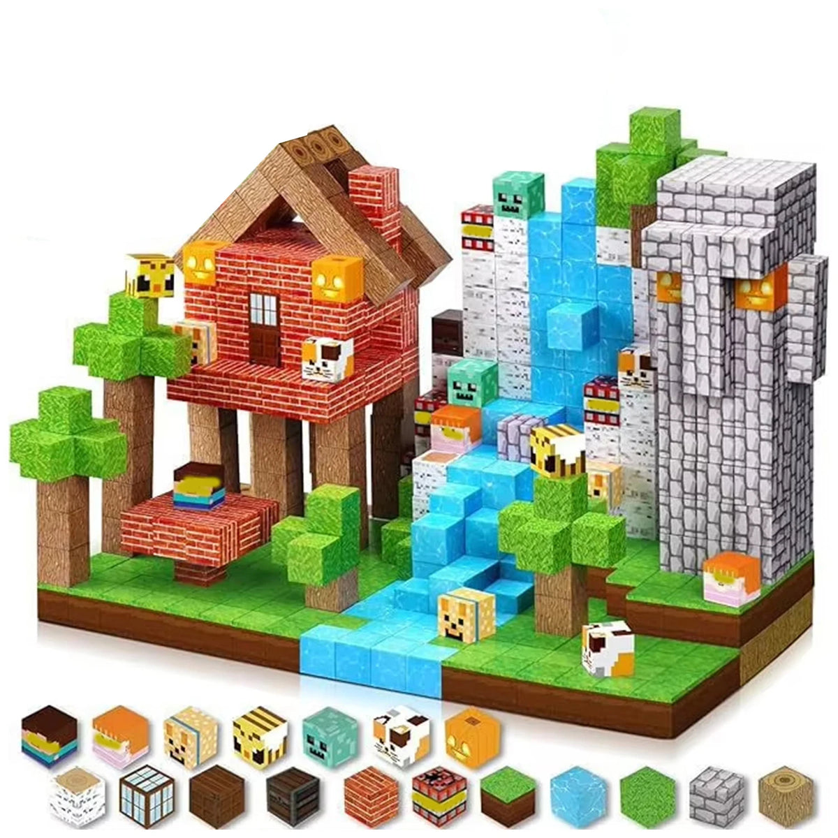 Sensory Montessori Magnetic Stacking Cubes