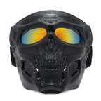 Motorcycle Skull Mask Wind Goggles Outdoor Sports Riding Glasses Halloween Props Windproof Tactical Mask
