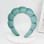 Velvet Sponge Spa Headband for Face Washing & Skincare