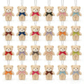 30/20/10pcs Mini Teddy Bears Tiny Soft Stuffed Teddy Bear Doll Plush Bears Bulk for Birthday Party Decor Favors Bag Keychain