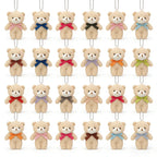 30/20/10pcs Mini Teddy Bears Tiny Soft Stuffed Teddy Bear Doll Plush Bears Bulk for Birthday Party Decor Favors Bag Keychain