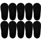 5 Pairs Socks Women's Summer Invisible Short Ankle Foot No-show Low Cut Silicone Non-slip Black Boat Socks