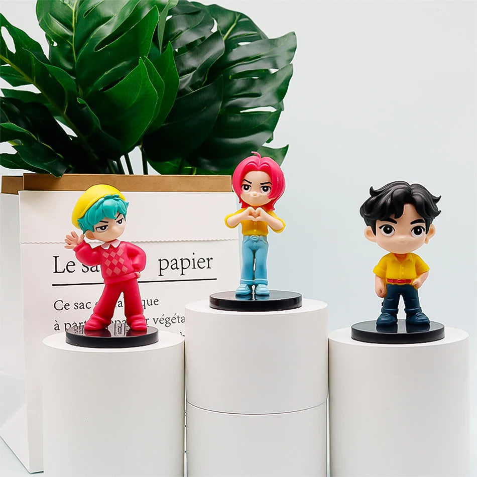 Anime Q Version Figurine Set – 10pcs Mini Collectible Toys