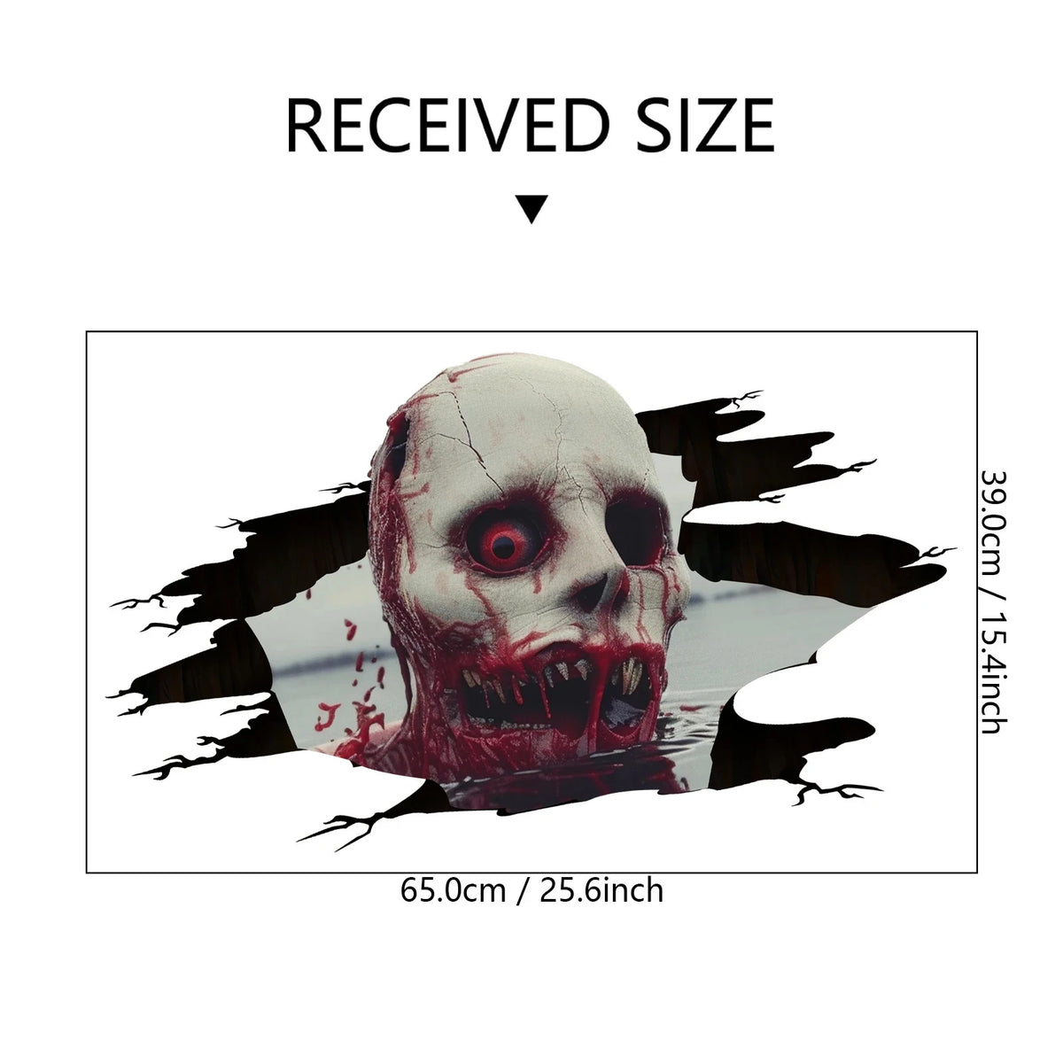 3D Floor Wall Stickers Scary Ghost Halloween Removable Interior Decoration Scary Atmosphere Bar Party Spooky Decoration Props