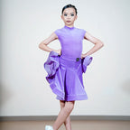 Latin Dance Fringe Dress Customized Tango ChaCha Samba Performance Costumes for Adult and Children's Latin Competition Clothing