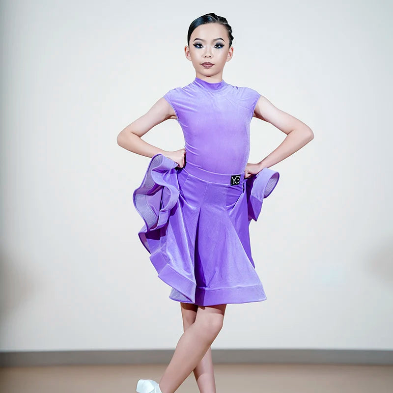 Latin Dance Fringe Dress Customized Tango ChaCha Samba Performance Costumes for Adult and Children's Latin Competition Clothing