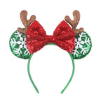 Sequin Mouse Ears Bow Headband for Women & Girls