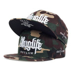 Thug Life Embroidery Snapback Baseball Cap for Streetwear Style