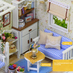 Kitten Mini Doll House 3D Wooden Puzzle DIY Miniature Building Kit