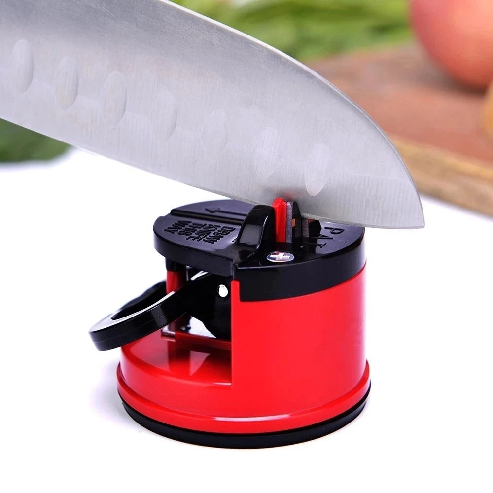 Suction Knife Sharpener – Portable Manual Kitchen Knife Sharpening Tool
