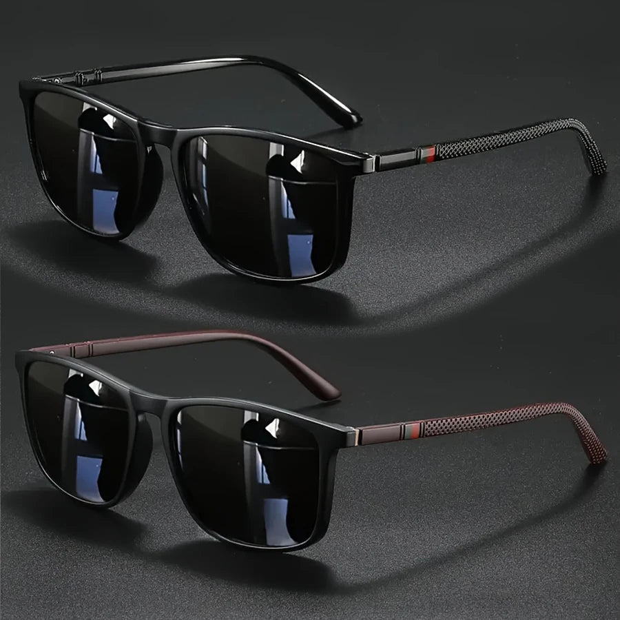 Luxury Vintage Square Polarized UV400 Sunglasses for Men & Women