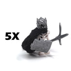 5PCS MOC Halloween Skeleton Army Mini Doll Ghost Building Block DIY Assembly Character Doll Horse Ornaments Figure Gift for Kids