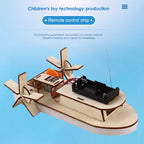 DIY STEM Science 3D Wooden Car & Boat Assembly Kit for Kids