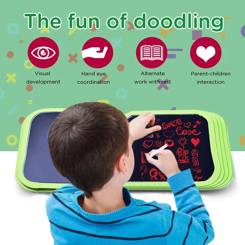 Erasable Reusable Doodle Book Drawing Pad with 12 Watercolor Pens