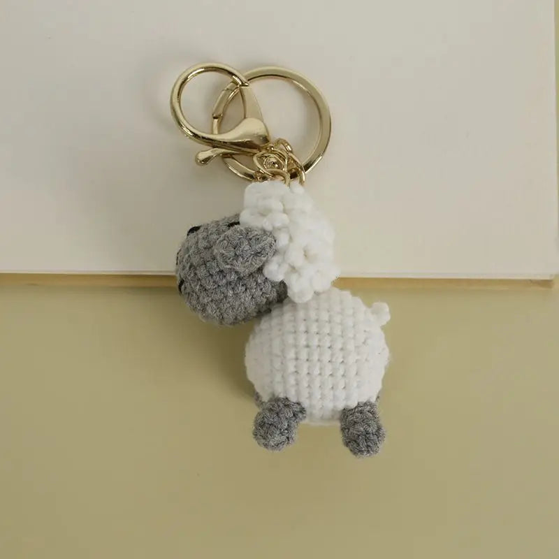Funny Zebra Crochet Keychain Sheep Animal Bag Charm