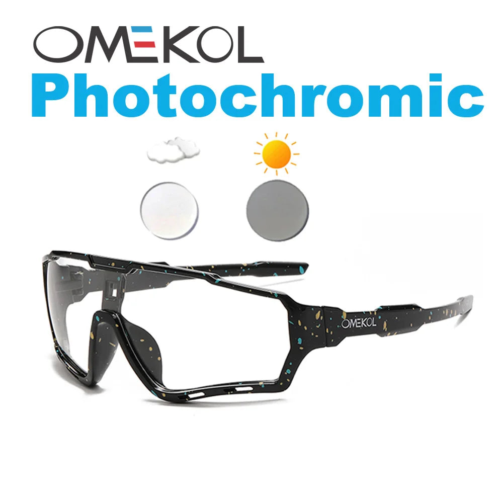 Photochromic Cycling Glasses UV400 Sports Sunglasses for Men & Women Outdoor