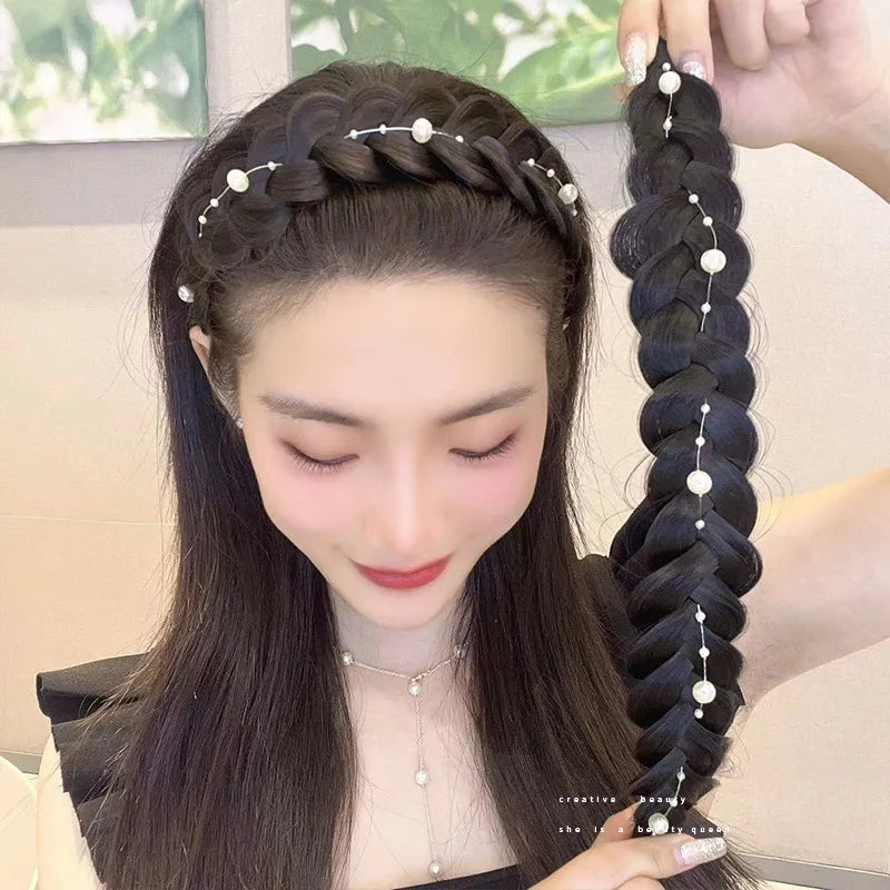 Synthetic Braided Headband for Women