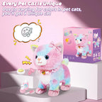 Interactive Walking Plush Cat with Remote Leash & Voice Control