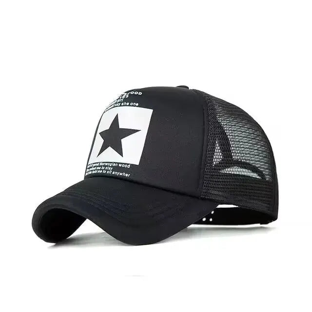 Fashion Mesh Snapback Baseball Cap for Casual Outdoor Comfort