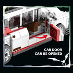 Mini Ghost Racing Car Building Blocks 562PCS MOC RetroAmbulance Bricks DIY Assembly Toy Adults Halloween Christmas Birthday Gift