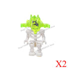 Halloween Scene Building Blocks Skeletons Ghosts Army King Assembled Charactesrs Figures DIY Accessories Bricks Toys Kids Gifts