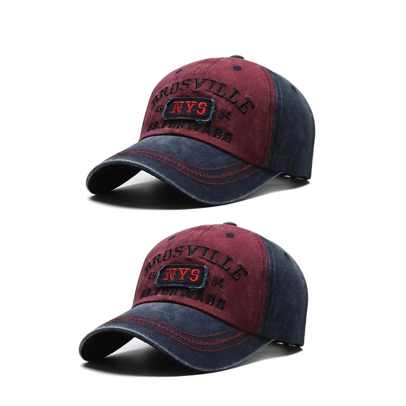 Washed Embroidered Baseball Cap with Curved Brim for Everyday Style